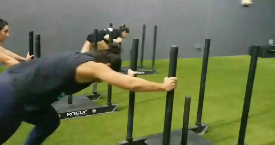 Sam Rodriguez Sled Push